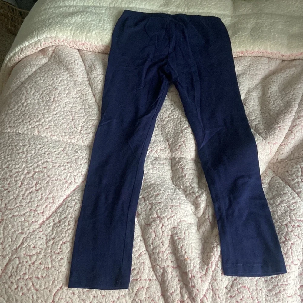 GIRLS SOFT NAVY LEGGINGS!